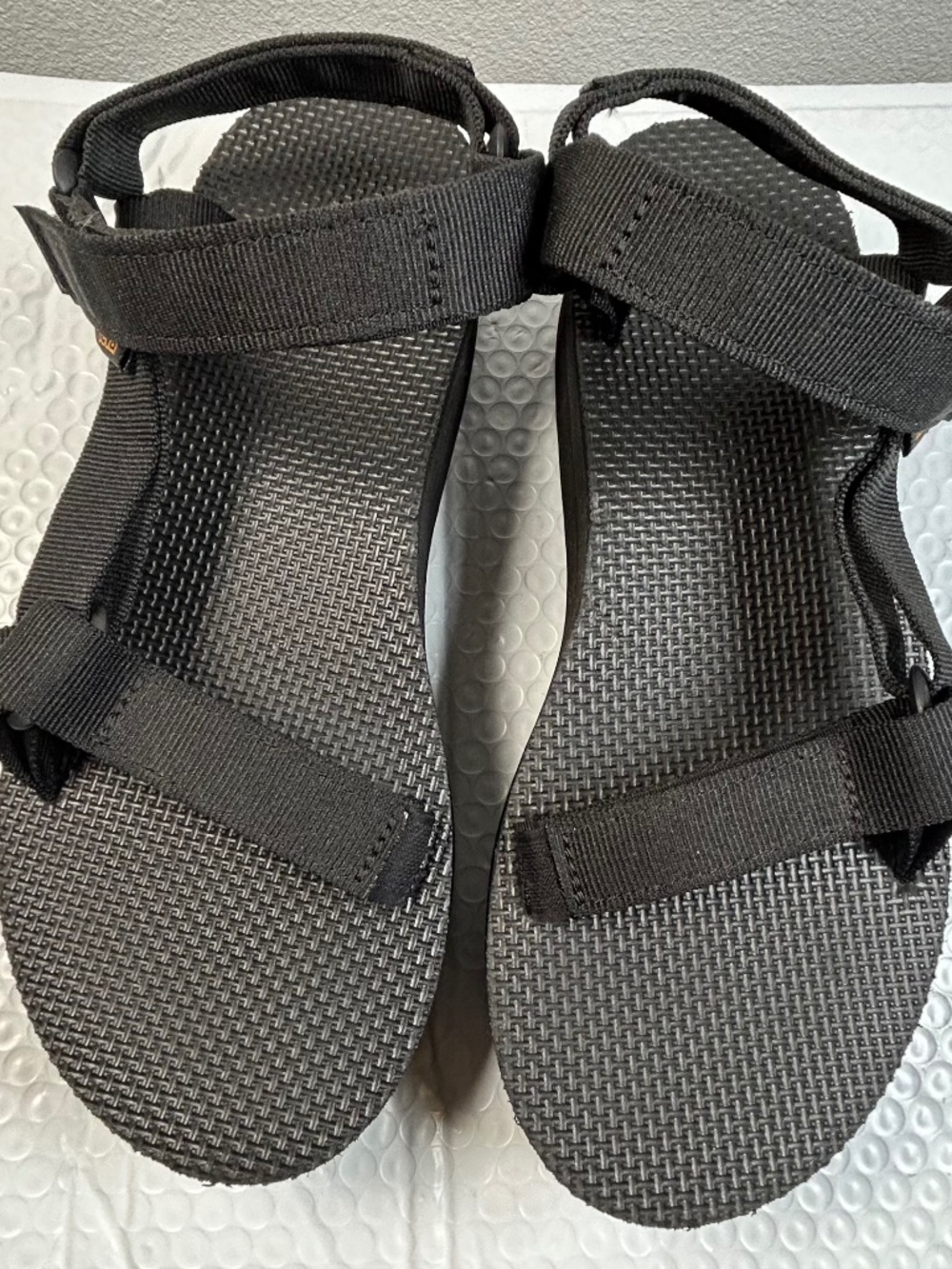 Teva Flatform Universal Sandals Womens 9 Black Platform Strappy 1008844